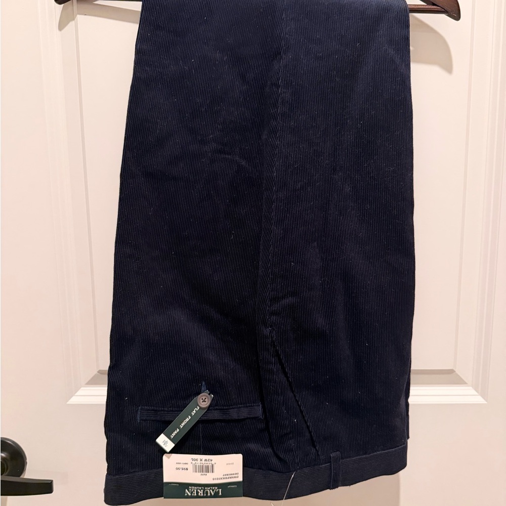 Ralph Lauren Men's Navy Corduroy Pants